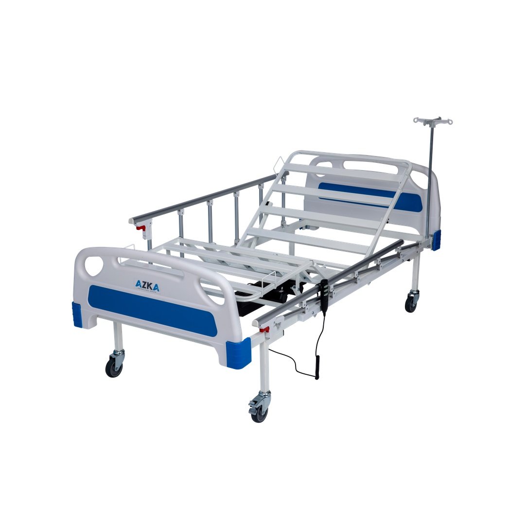 b_70552835 AZKA DE04 Dual Motorlu Alümi̇nyum Korkuluklu Ekonomi̇k Hasta Karyolası - Görsel 4